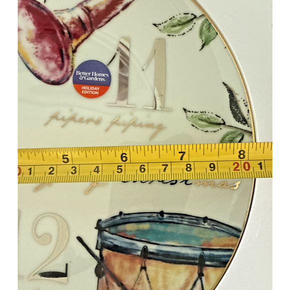 Set of 4 Better Homes and Gardens 12 Days of Christmas Porcelain Salad Plates - Picture 3 of 3